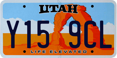 UT license plate Y159CL