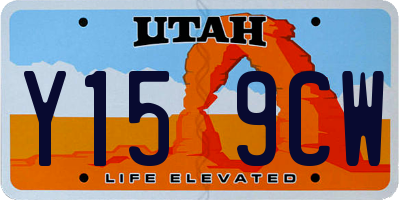 UT license plate Y159CW