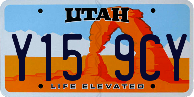 UT license plate Y159CY