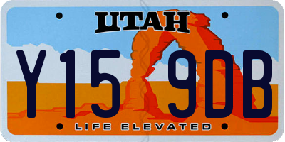 UT license plate Y159DB