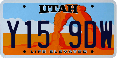 UT license plate Y159DW