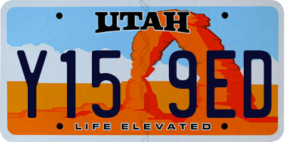 UT license plate Y159ED
