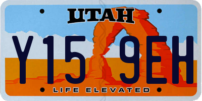 UT license plate Y159EH