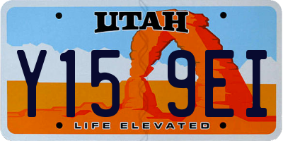 UT license plate Y159EI