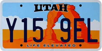 UT license plate Y159EL