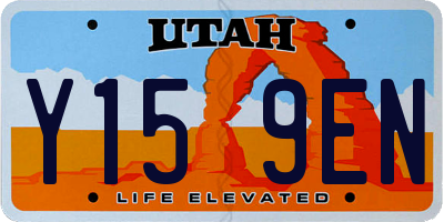 UT license plate Y159EN