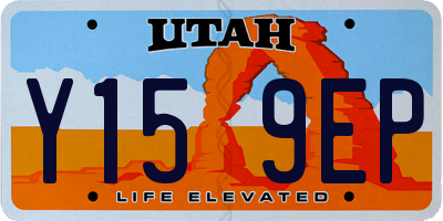 UT license plate Y159EP