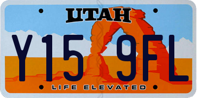 UT license plate Y159FL