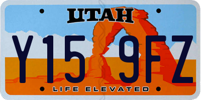 UT license plate Y159FZ