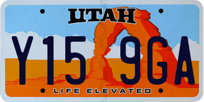 UT license plate Y159GA