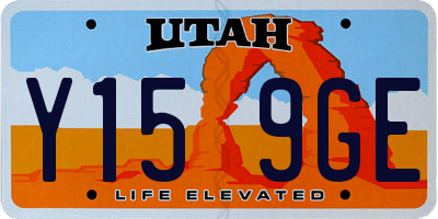 UT license plate Y159GE
