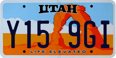 UT license plate Y159GI