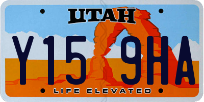 UT license plate Y159HA