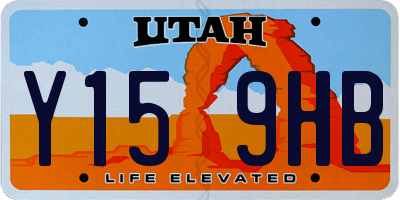 UT license plate Y159HB