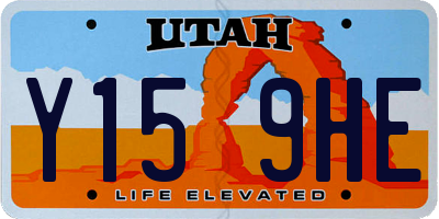 UT license plate Y159HE