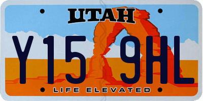 UT license plate Y159HL