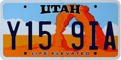 UT license plate Y159IA