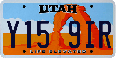 UT license plate Y159IR