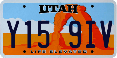UT license plate Y159IV