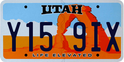 UT license plate Y159IX