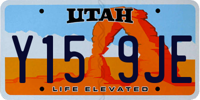 UT license plate Y159JE