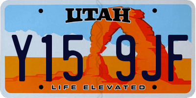 UT license plate Y159JF