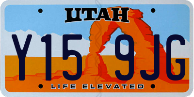 UT license plate Y159JG