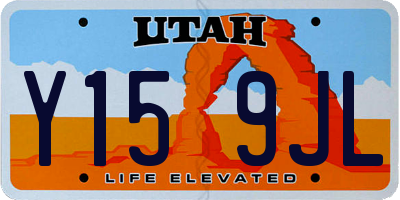 UT license plate Y159JL