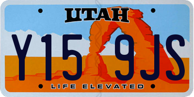 UT license plate Y159JS