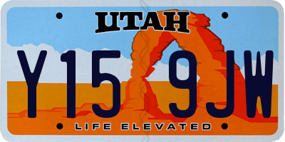 UT license plate Y159JW