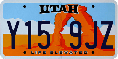 UT license plate Y159JZ