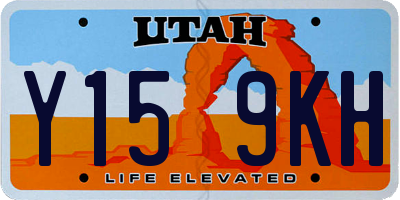 UT license plate Y159KH