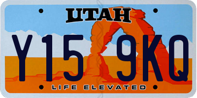 UT license plate Y159KQ