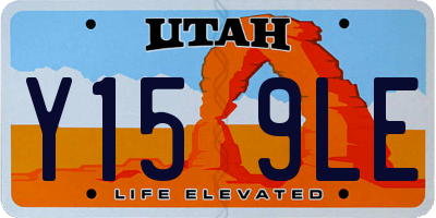 UT license plate Y159LE