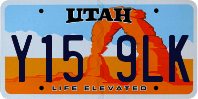 UT license plate Y159LK