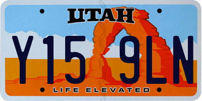 UT license plate Y159LN