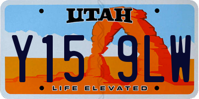 UT license plate Y159LW