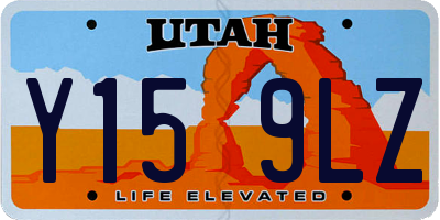 UT license plate Y159LZ