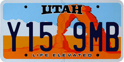 UT license plate Y159MB