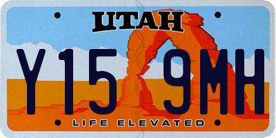 UT license plate Y159MH