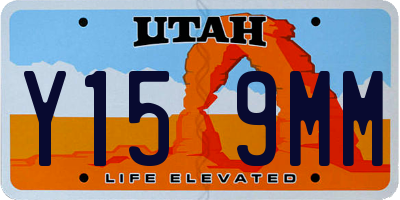 UT license plate Y159MM