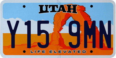 UT license plate Y159MN