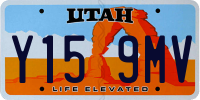 UT license plate Y159MV