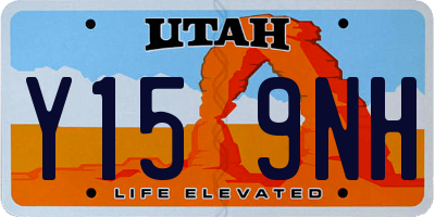 UT license plate Y159NH