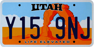 UT license plate Y159NJ