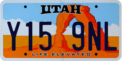 UT license plate Y159NL