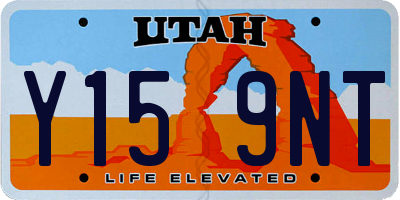 UT license plate Y159NT