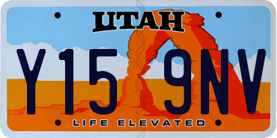 UT license plate Y159NV