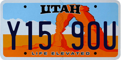 UT license plate Y159OU