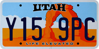 UT license plate Y159PC